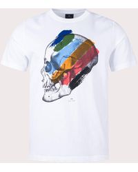 PS by Paul Smith - Skull Stripe T-shirt - Lyst