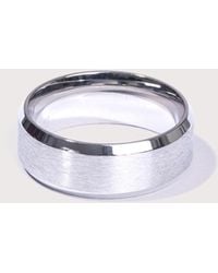 Mysterious Jeweller - Stainless Steel Band Ring - Lyst
