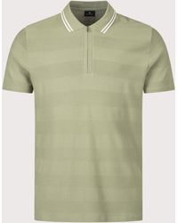 Paul Smith - Regular Fit Quarter Zip Polo Shirt - Lyst