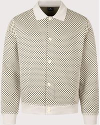 Paul Smith - Regular Fit Cotton Blend Jacquard Jersey Cardigan - Lyst