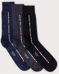PS by Paul Smith - Three Pack Of Signature Stripe Vittore Socks - Lyst
