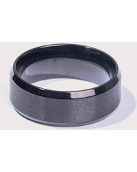Mysterious Jeweller - Stainless Steel Band Ring - Lyst