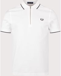 Fred Perry - Regular Fit Crepe Piqué Polo Shirt - Lyst