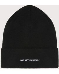 MKI Miyuki-Zoku - Mki Embroidered Merino Beanie - Lyst