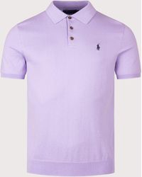 Polo Ralph Lauren - Regular Fit Knitted Cotton Polo Shirt - Lyst
