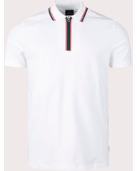 PS by Paul Smith - Quarter Zip Polo Shirt - Lyst