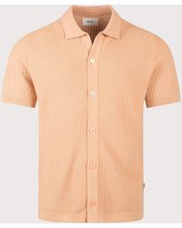 NN07 - Ares Knitted Short Sleeve Shirt - Lyst
