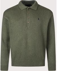 Polo Ralph Lauren - Relaxed Fit Knitted Cotton Jumper - Lyst