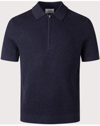 NN07 - Hansie Half Zip Polo Shirt - Lyst