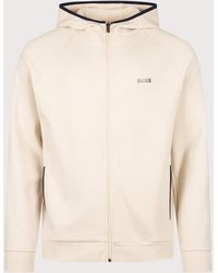BOSS - Regular Fit Sense Zip Through Hoodie - Lyst