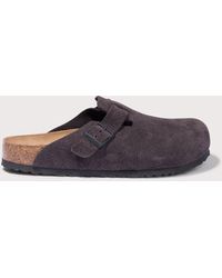 Birkenstock - Boston Suede Leather Clogs - Lyst