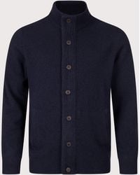 Barbour - Essential Patch Zip Through Knitted Jumper - Lyst