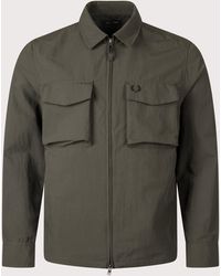 Fred Perry - Regular Fit Ripstop Pocket Overshirt - Lyst