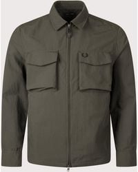 Fred Perry - Regular Fit Ripstop Pocket Overshirt - Lyst