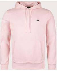 Lacoste - Brushed Fleece Hoodie - Lyst