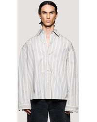 MKI Miyuki-Zoku - Box Fit Poplin Stripe Dress Shirt - Lyst