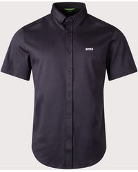 BOSS - Regular Fit Short Sleeve Motion Shirt - Lyst