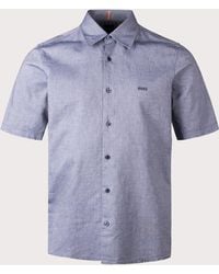 BOSS - Regular Fit Rash Short Sleeve Shirt - Lyst