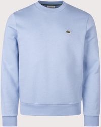 Lacoste - Regular Fit Brushed Cotton Sweatshirt - Lyst