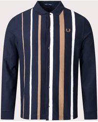 Fred Perry - Gradient Stripe Long Sleeve Polo Shirt - Lyst