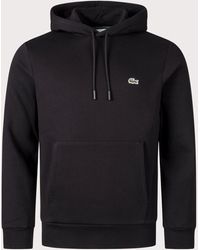 Lacoste - Relaxed Fit Brushed Fleece Hoodie - Lyst