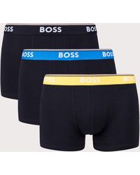 BOSS - Three Pack Of Stretch Cotton Power Trunks - Lyst