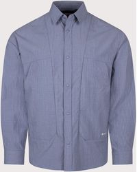 Snow Peak - Relaxed Fit Kasuri Ripstop Shirt - Lyst