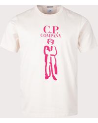 C.P. Company - 30/1 Mercerized Jersey Twisted British Sailor T-shirt - Lyst