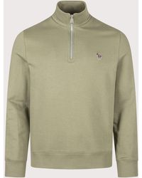 Paul Smith - Regular Fit Quarter Zip Zebra Sweatshirt - Lyst