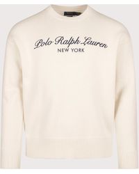 Polo Ralph Lauren - Relaxed Fit Wool Blend Knitted Jumper - Lyst
