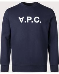A.P.C. - Relaxed Fit Grand Vpc Logo Gots Sweatshirt - Lyst