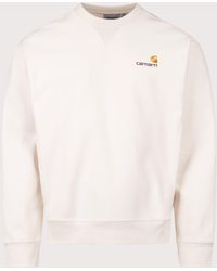 Carhartt - Loose Fit American Script Sweatshirt - Lyst