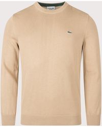 Lacoste - Regular Fit Croc Logo Knitted Jumper - Lyst