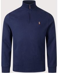 Polo Ralph Lauren - Loose Fit Estate-Rib Quarter Zip Knit Jumper - Lyst