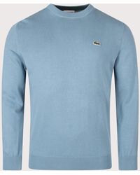 Lacoste - Regular Fit Croc Logo Knitted Jumper - Lyst