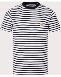 Carhartt - Seidler Stripe Pocket T-Shirt - Lyst