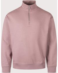 HUGO - Relaxed Fit Durty244 Quarter Zip Sweatshirt - Lyst
