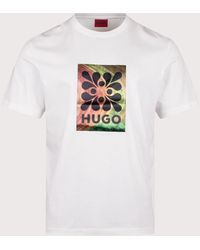 HUGO - Relaxed Fit Damoru T-Shirt - Lyst