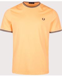 Fred Perry - Regular Fit Twin Tipped T-Shirt - Lyst