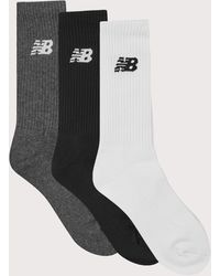 New Balance - Nb Everyday 3 Pack Crew Socks - Lyst