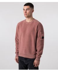C.P. Company - Reversed Brushed & Emerized Diagonal Fleece Sweatshirt - Lyst