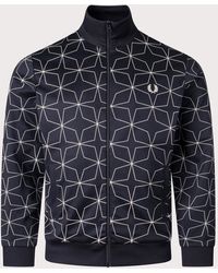 Fred Perry - Geometric Print Track Top - Lyst