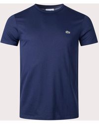 Lacoste - Pima Cotton Croc Logo T-shirt - Lyst