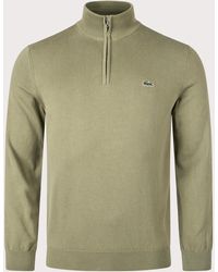 Lacoste - Quarter Zip Knit - Lyst