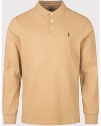 Polo Ralph Lauren - Custom Slim Fit Stretch Mesh Long Sleeve Polo Shirt - Lyst