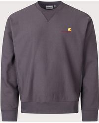 Carhartt - Loose Fit American Script Sweatshirt - Lyst
