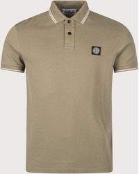 Stone Island - Slim Fit Organic Cotton Polo Shirt - Lyst