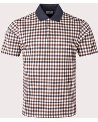 Aquascutum - Active Club Check Piqué Polo Shirt - Lyst