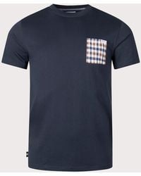 Aquascutum - Active Club Check Pocket T-shirt - Lyst