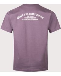 Norse Projects - Snekkersten Organic Arch Print T-Shirt - Lyst